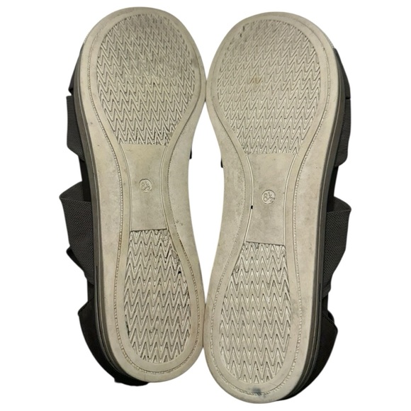 Eileen Fisher Women’s Size 8.5 Gray Mesh Zanya Strappy Platform Zip Back Sandals - Picture 10 of 10